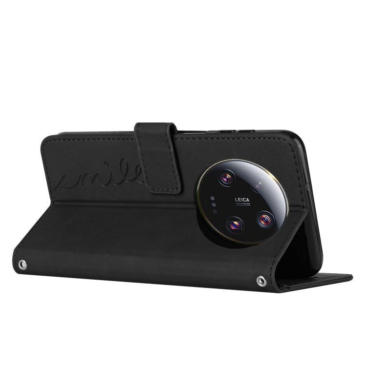 For Xiaomi 13 Ultra Skin Feel Heart Pattern Leather Phone Case