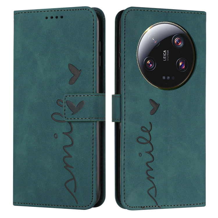 For Xiaomi 13 Ultra Skin Feel Heart Pattern Leather Phone Case