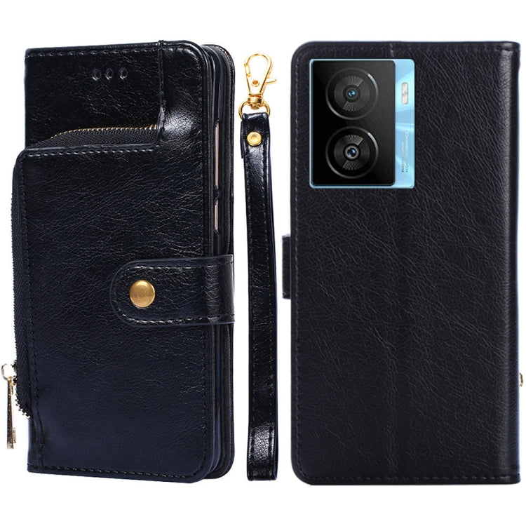 For vivo iQOO Z7x Zipper Bag Leather Phone Case