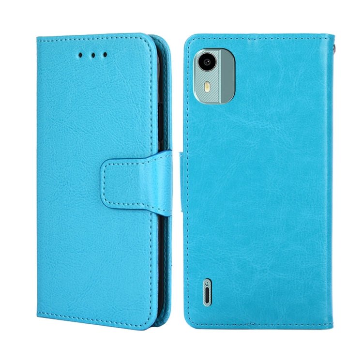 For Nokia C12 Crystal Texture Leather Phone Case