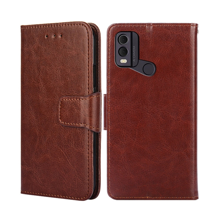 For Nokia C22 Crystal Texture Leather Phone Case