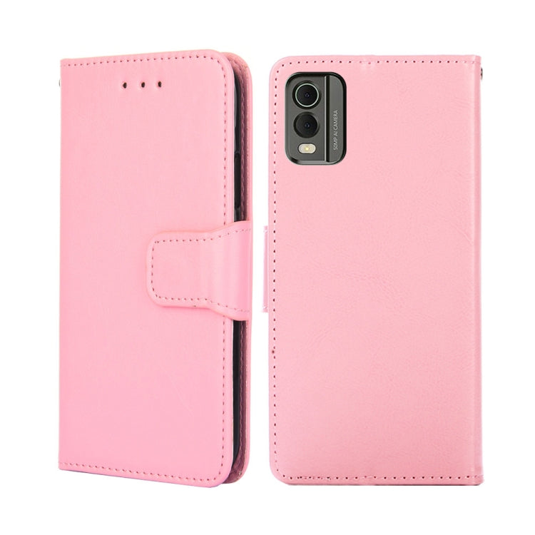 For Nokia C32 Crystal Texture Leather Phone Case