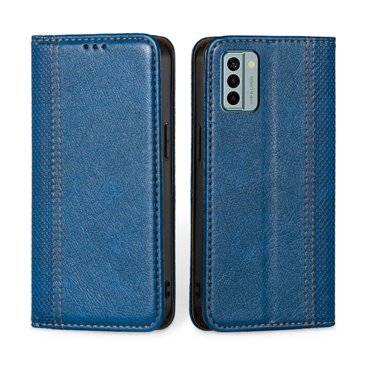 For Nokia G22 Grid Texture Magnetic Flip Leather Phone Case