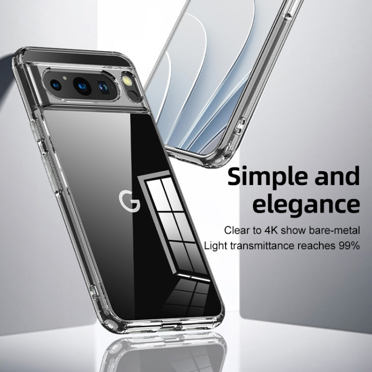 For Google Pixel 8 Pro Armor Clear TPU Hard PC Phone Case