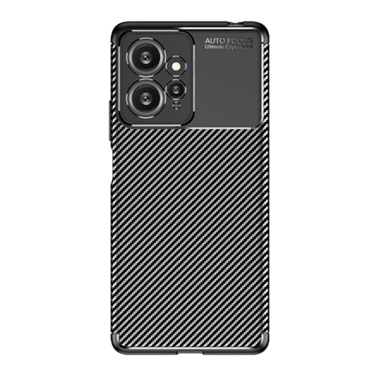 For Xiaomi Redmi Note 12 4G Global Carbon Fiber Texture Shockproof TPU Phone Case(Black)