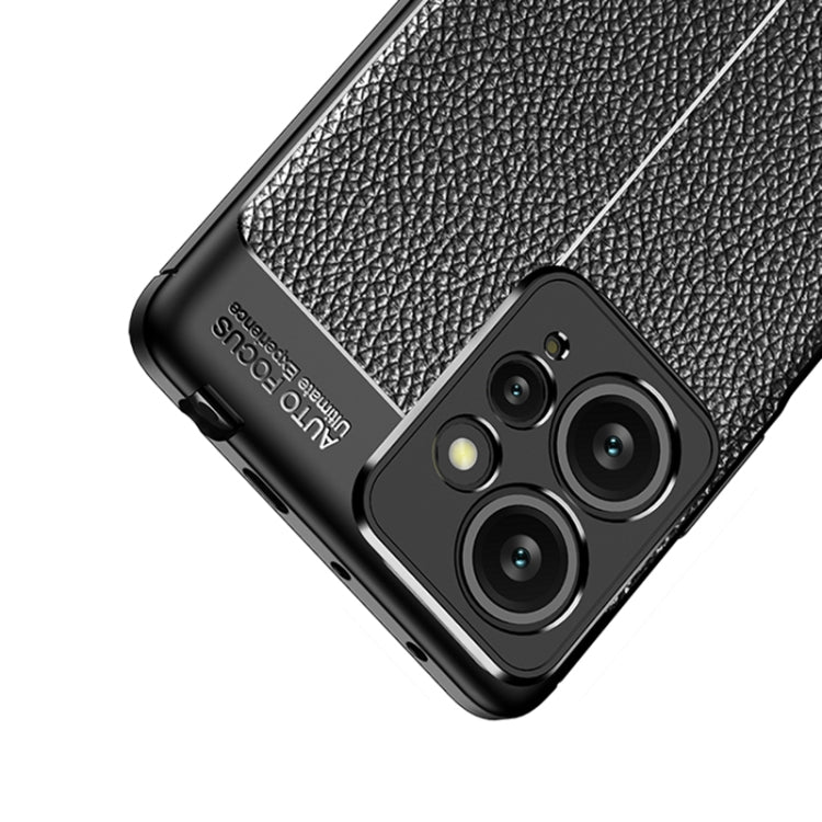For Xiaomi Redmi Note 12 4G Global Litchi Texture Shockproof TPU Phone Case