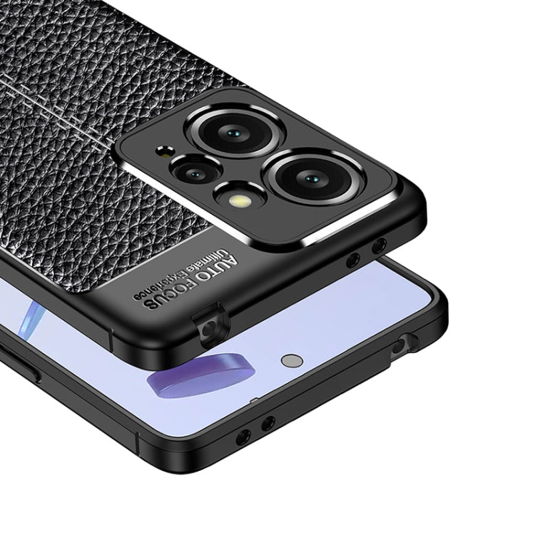 For Xiaomi Redmi Note 12 4G Global Litchi Texture Shockproof TPU Phone Case