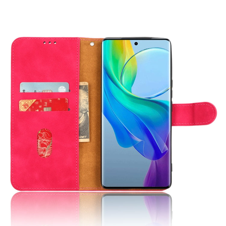 For vivo Y78 Plus Skin Feel Magnetic Flip Leather Phone Case