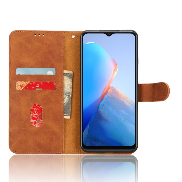 For lnfinix Smart 7 HD Skin Feel Magnetic Flip Leather Phone Case