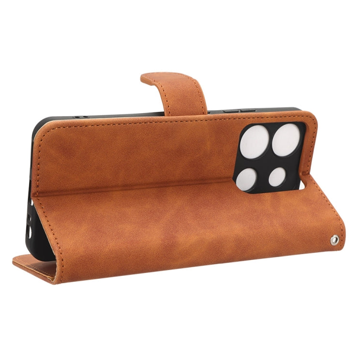 For lnfinix Smart 7 HD Skin Feel Magnetic Flip Leather Phone Case