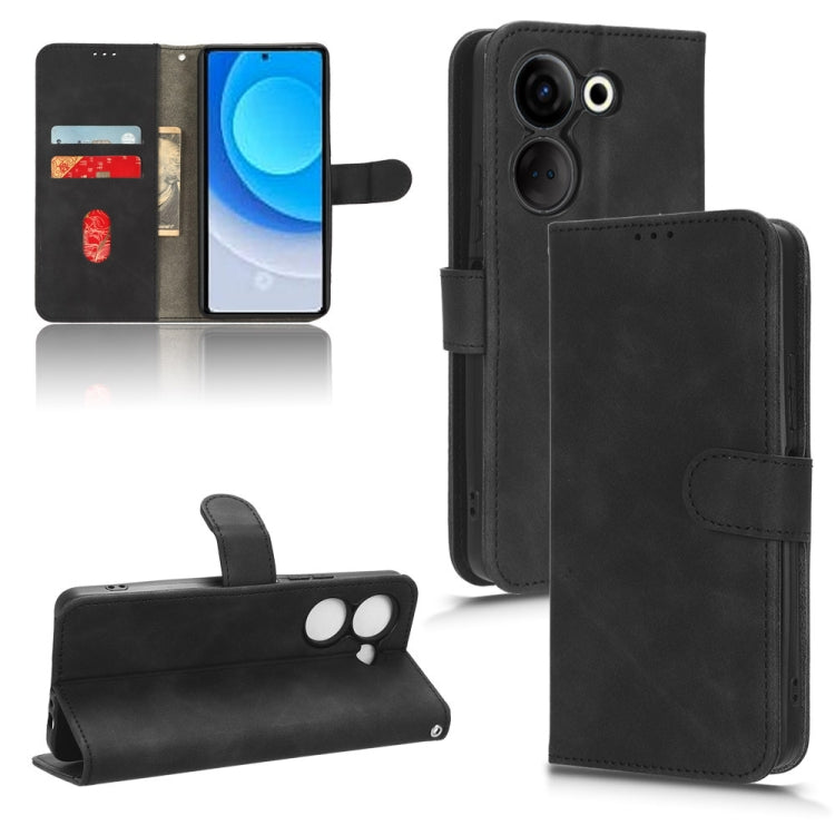 For TECNO Camon 20 Pro Skin Feel Magnetic Flip Leather Phone Case