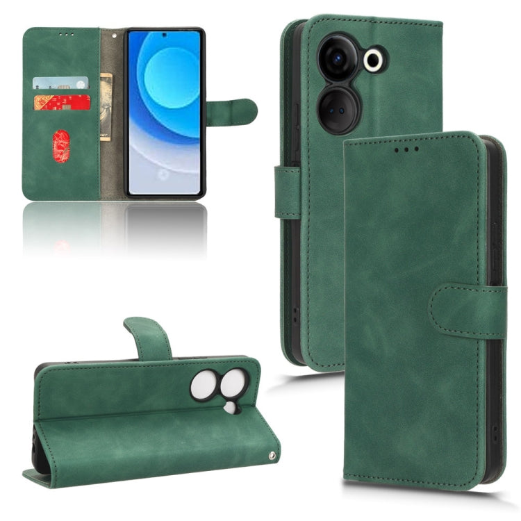 For TECNO Camon 20 Pro Skin Feel Magnetic Flip Leather Phone Case