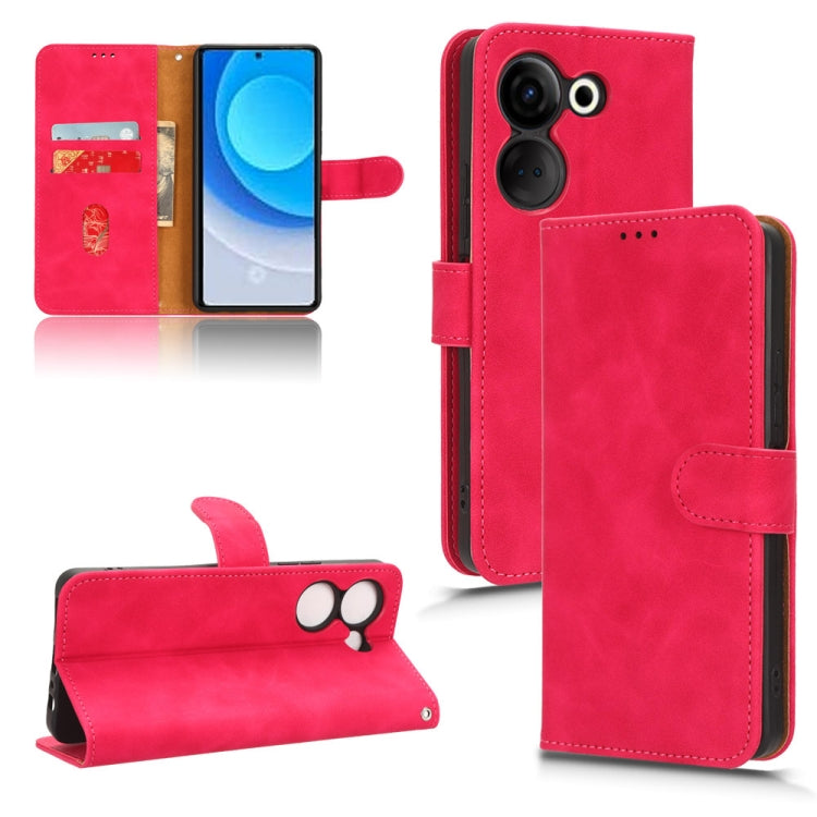 For TECNO Camon 20 Pro Skin Feel Magnetic Flip Leather Phone Case