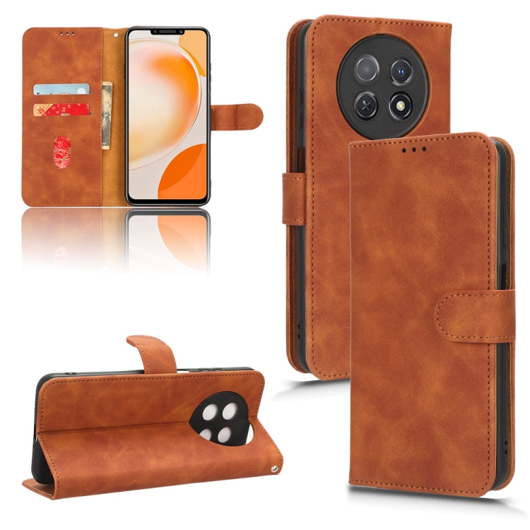 For Huawei Enjoy 60X Skin Feel Magnetic Flip Leather Phone Case