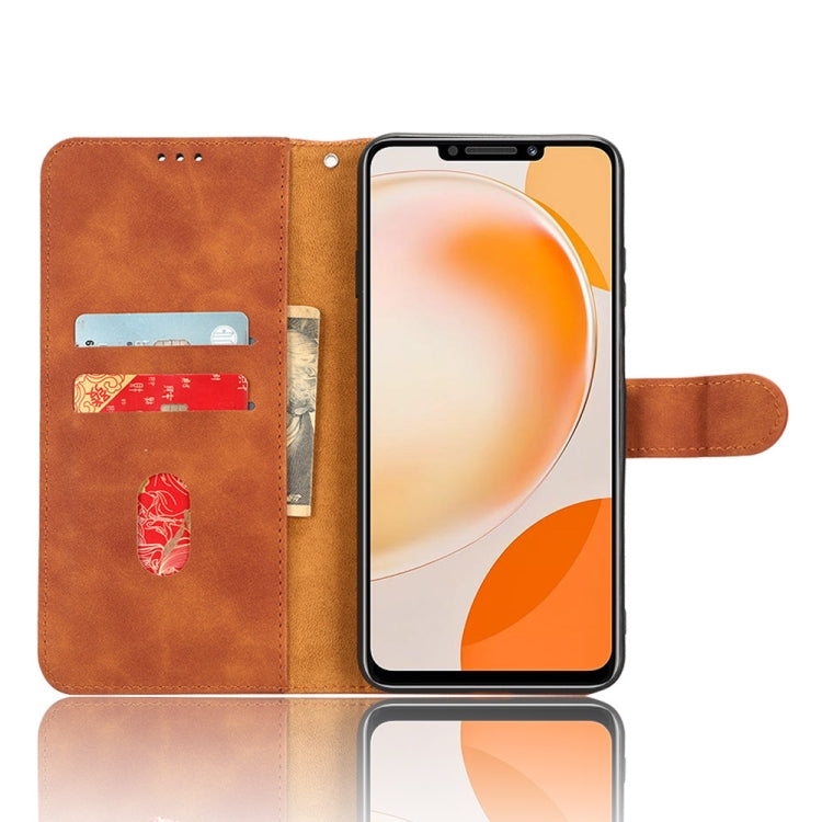 For Huawei Enjoy 60X Skin Feel Magnetic Flip Leather Phone Case