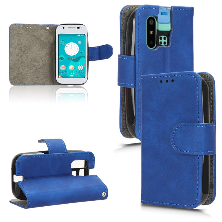 For Sharp MAMORINO6 Skin Feel Magnetic Flip Leather Phone Case