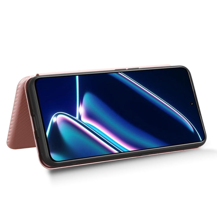 For Realme GT Neo5 SE Carbon Fiber Texture Flip Leather Phone Case