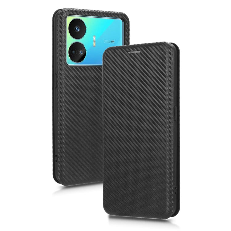 For Realme GT Neo5 SE Carbon Fiber Texture Flip Leather Phone Case