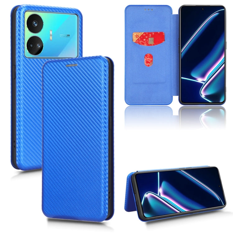 For Realme GT Neo5 SE Carbon Fiber Texture Flip Leather Phone Case
