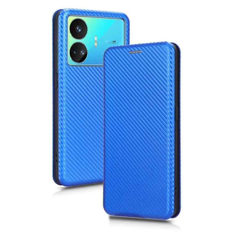 For Realme GT Neo5 SE Carbon Fiber Texture Flip Leather Phone Case