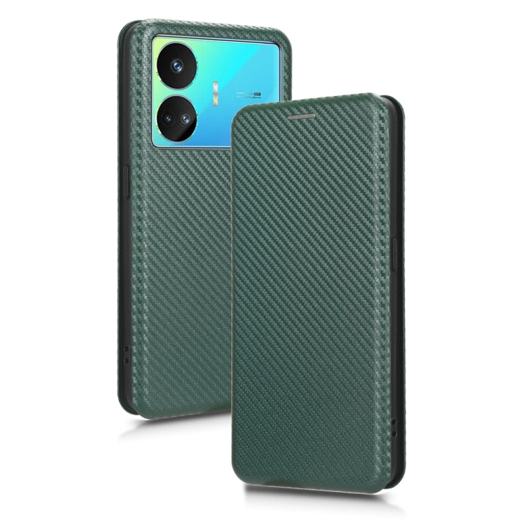 For Realme GT Neo5 SE Carbon Fiber Texture Flip Leather Phone Case