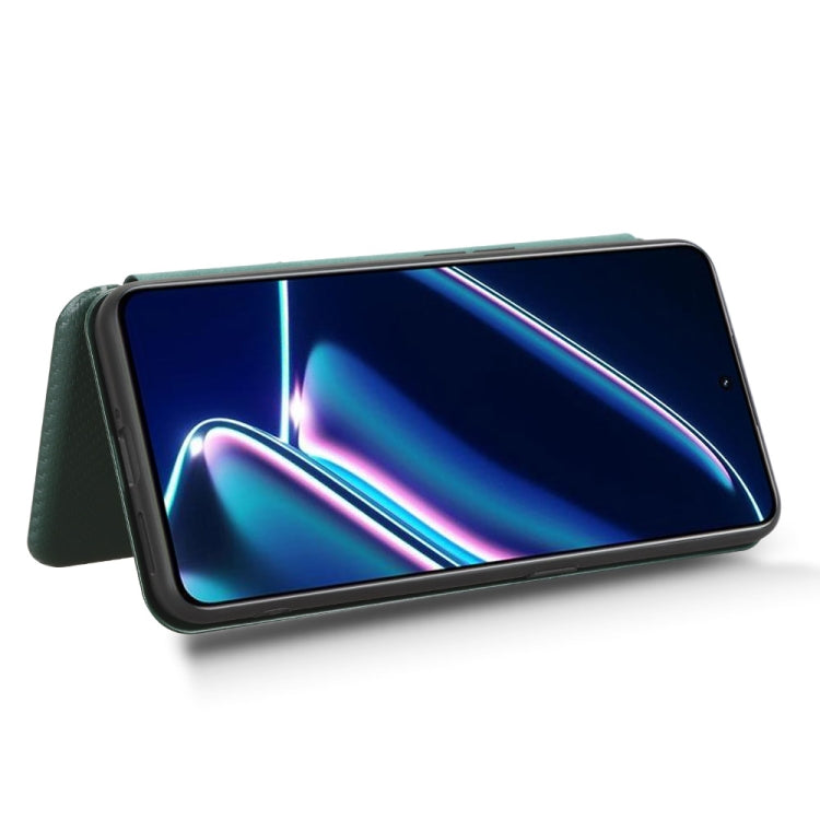 For Realme GT Neo5 SE Carbon Fiber Texture Flip Leather Phone Case