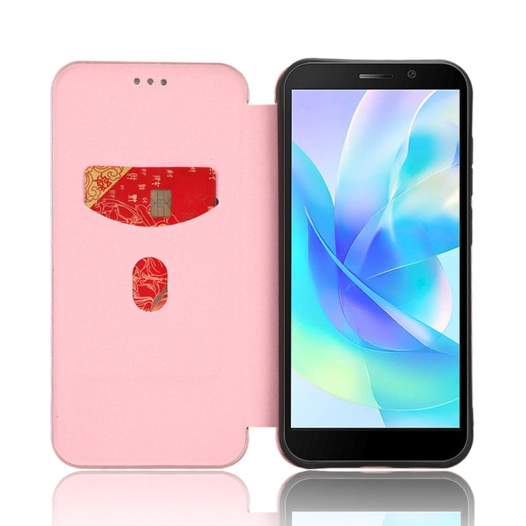 For DOOGEE X97 / X97 Pro Carbon Fiber Texture Flip Leather Phone Case