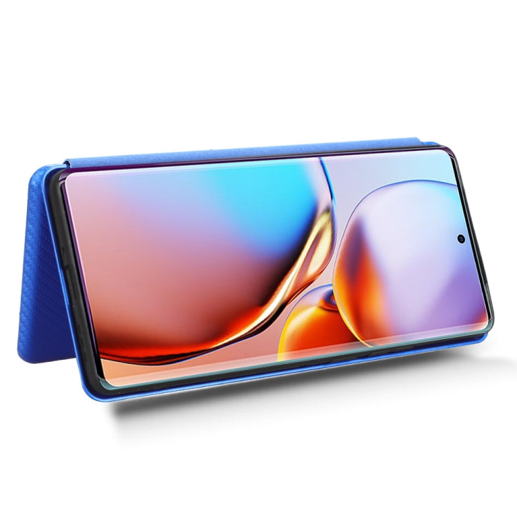 For Motorola Edge 40 Pro Carbon Fiber Texture Flip Leather Phone Case