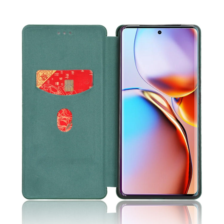 For Motorola Edge 40 Pro Carbon Fiber Texture Flip Leather Phone Case