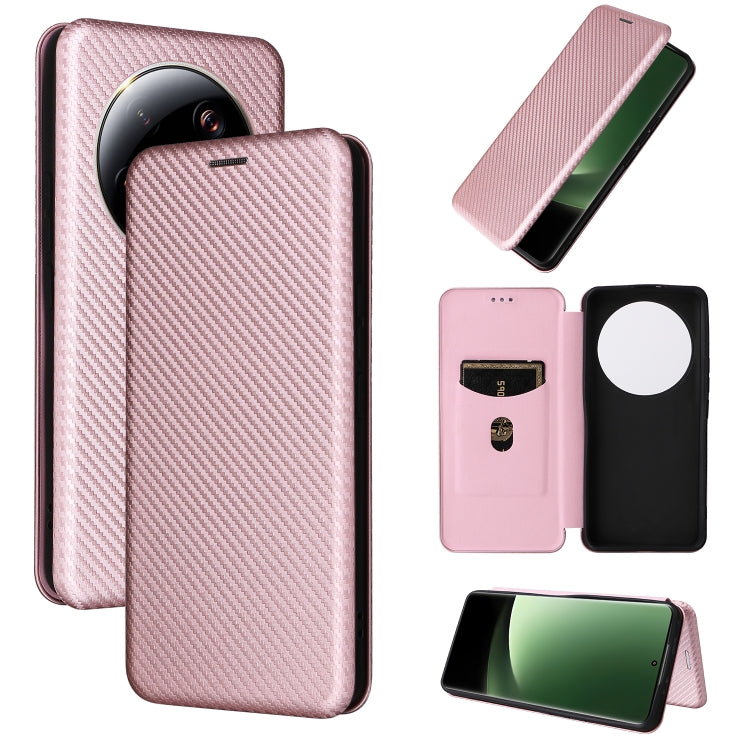 For Xiaomi 13 Ultra Carbon Fiber Texture Flip Leather Phone Case