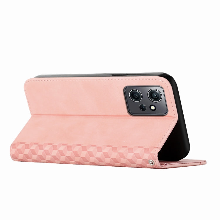 For Xiaomi Redmi Note 12 4G Global Diamond Pattern Skin Feel Magnetic Leather Phone Case