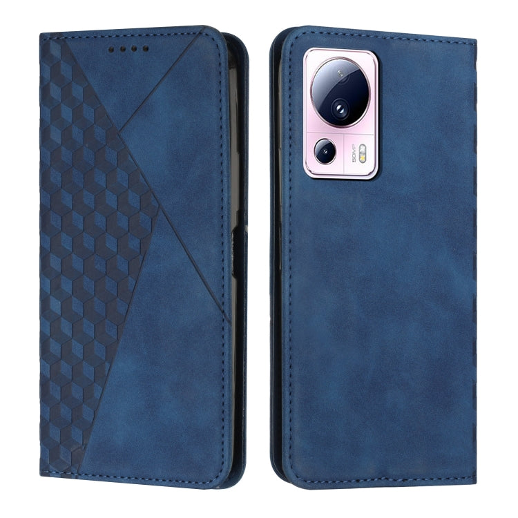 For Xiaomi Civi 2 / 13 Lite Diamond Pattern Skin Feel Magnetic Leather Phone Case
