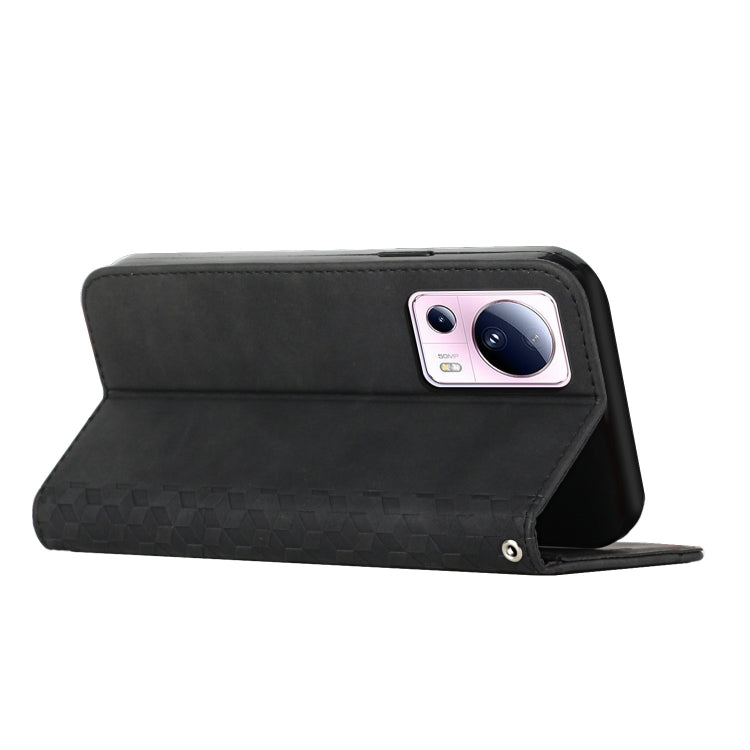 For Xiaomi Civi 2 / 13 Lite Diamond Pattern Skin Feel Magnetic Leather Phone Case