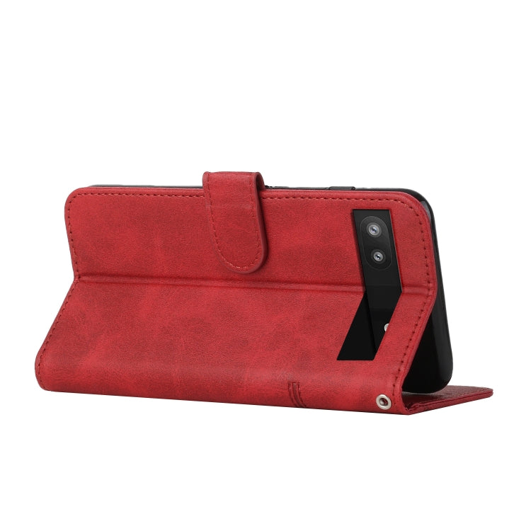 For Google Pixel 7a Stitching Calf Texture Buckle Leather Phone Case