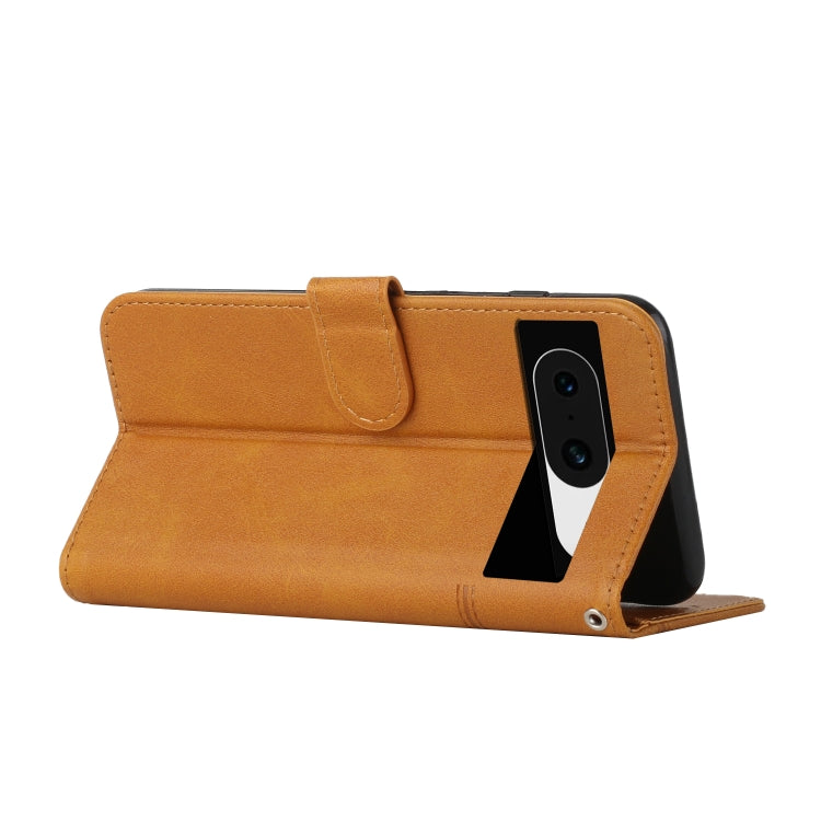 For Google Pixel 8 Stitching Calf Texture Buckle Leather Phone Case