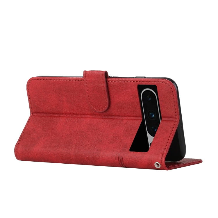 For Google Pixel 8 Pro Stitching Calf Texture Buckle Leather Phone Case