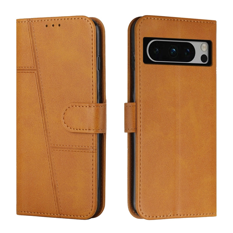 For Google Pixel 8 Pro Stitching Calf Texture Buckle Leather Phone Case