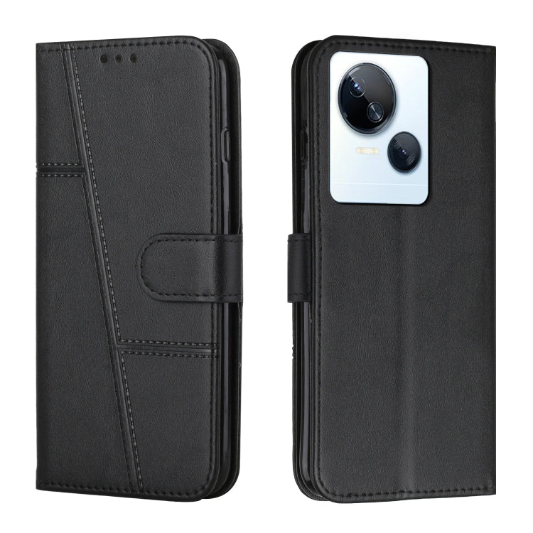 For Tecno Spark 10 5G Stitching Calf Texture Buckle Leather Phone Case