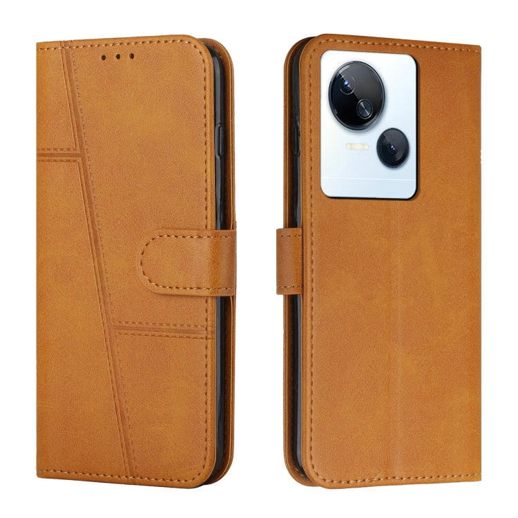 For Tecno Spark 10 5G Stitching Calf Texture Buckle Leather Phone Case