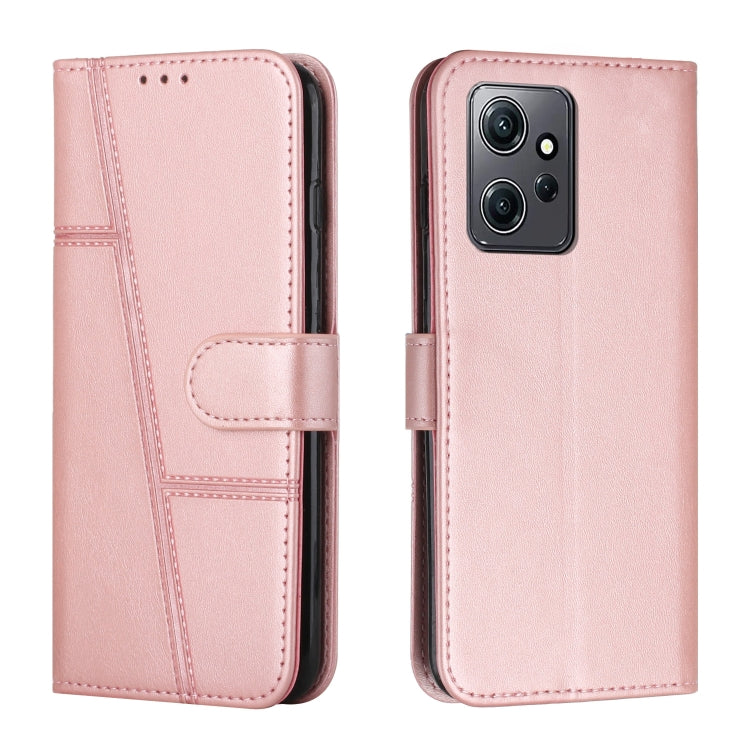 For Xiaomi Redmi Note 12 4G Global Stitching Calf Texture Buckle Leather Phone Case