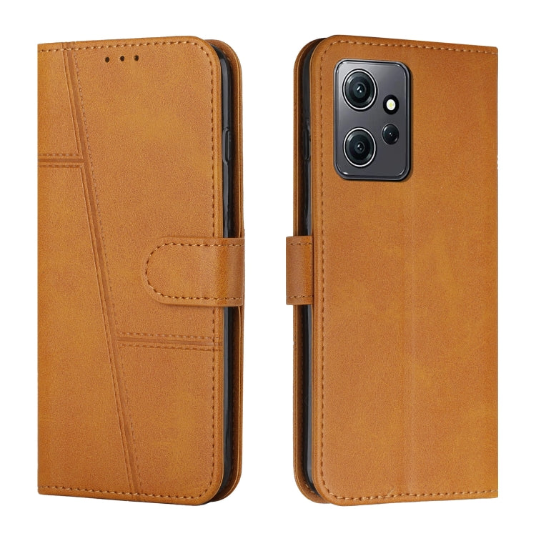 For Xiaomi Redmi Note 12 4G Global Stitching Calf Texture Buckle Leather Phone Case