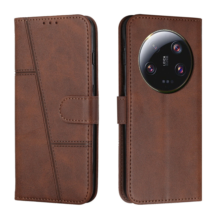 For Xiaomi 13 Ultra Stitching Calf Texture Buckle Leather Phone Case