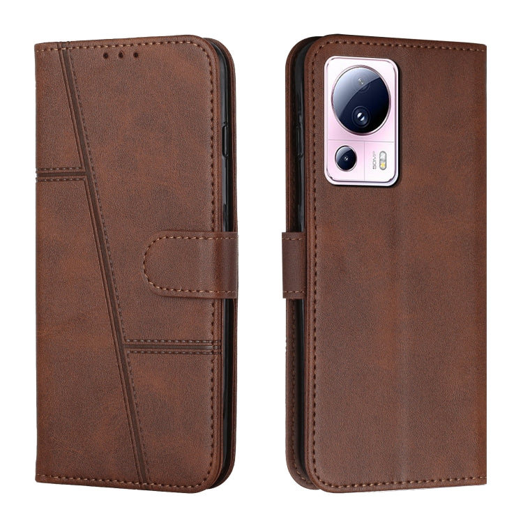 For Xiaomi Civi 2 / 13 Lite Stitching Calf Texture Buckle Leather Phone Case