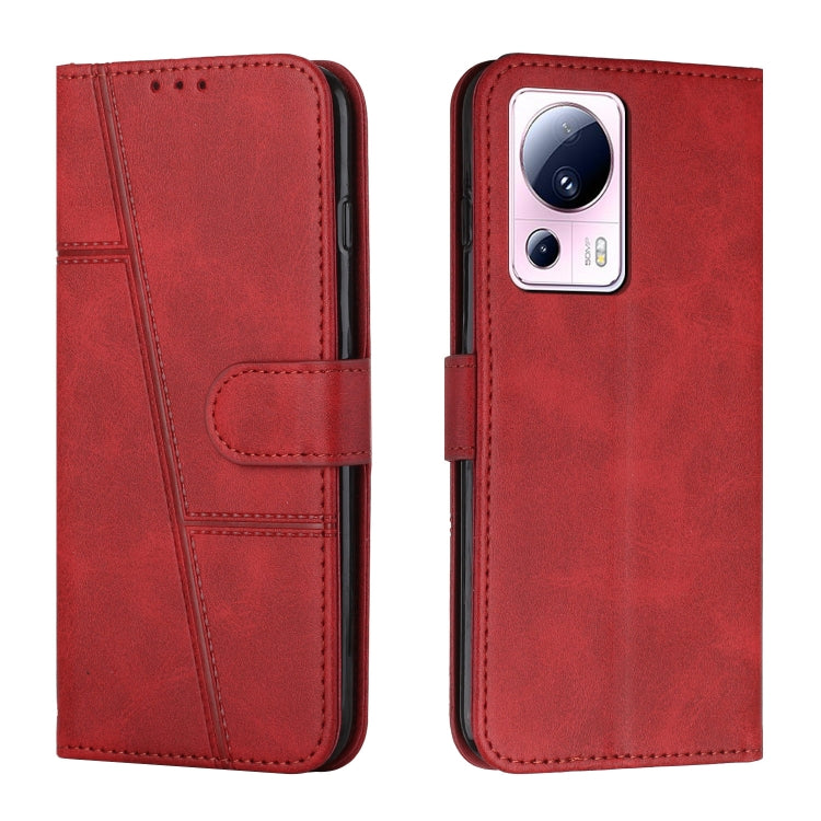 For Xiaomi Civi 2 / 13 Lite Stitching Calf Texture Buckle Leather Phone Case