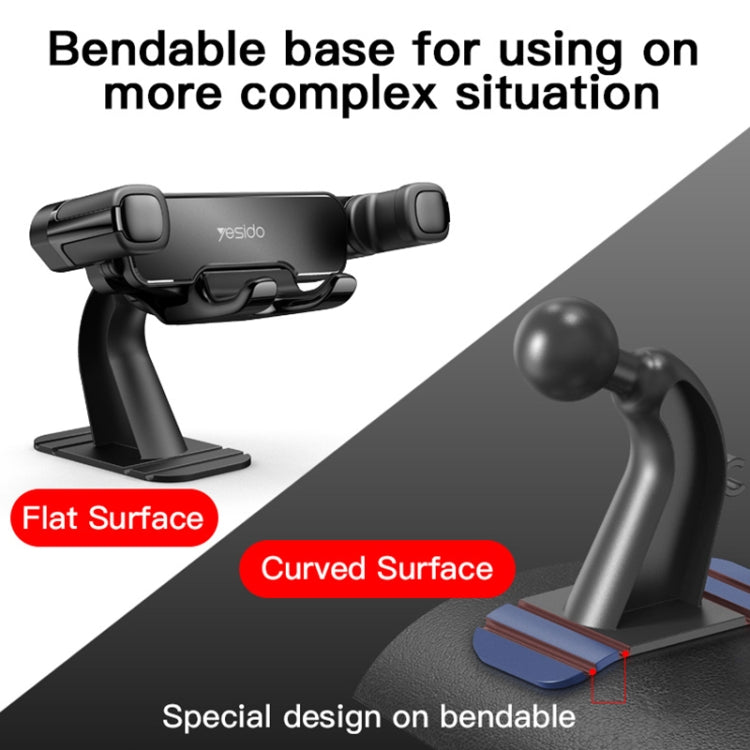 Yesido C90 Car Center Console Paste Magnetic Gravity Mobile Phone Holder(Black)