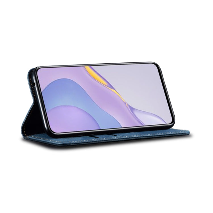 For Huawei Nova 11 Pro Denim Texture Casual Style Horizontal Flip Leather Case