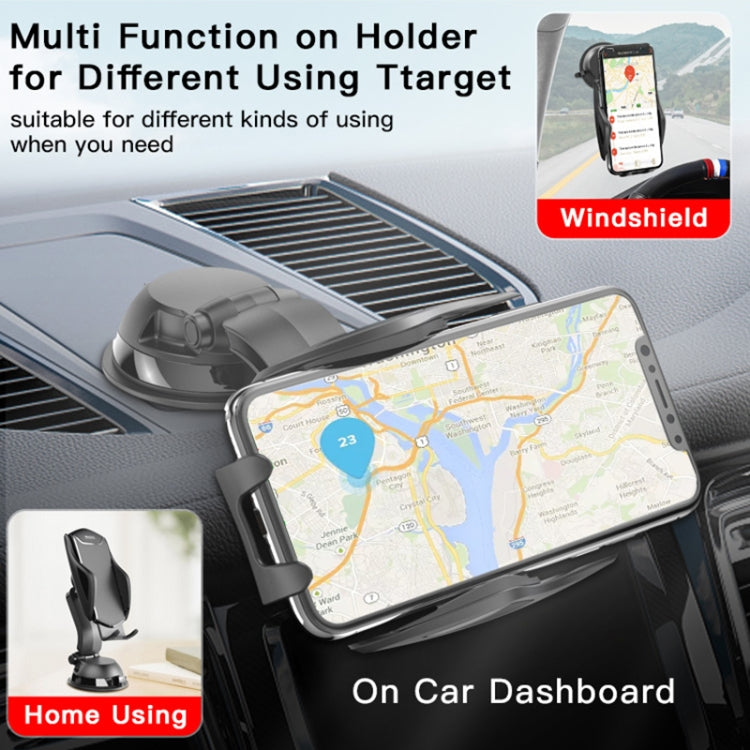Yesido C99 Car Center Console Suction Cup Mobile Phone Navigation Holder(Black)