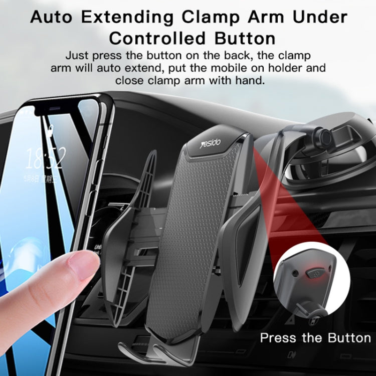 Yesido C99 Car Center Console Suction Cup Mobile Phone Navigation Holder(Black)