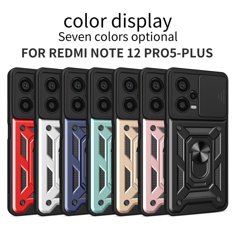 For Xiaomi Redmi Note 12 Pro+ 5G Sliding Camera Cover Design TPU+PC Protective Case
