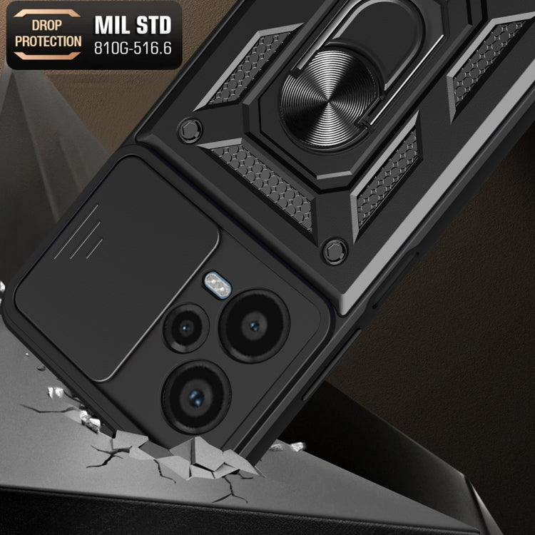 For Xiaomi Redmi Note 12 Pro+ 5G Sliding Camera Cover Design TPU+PC Protective Case